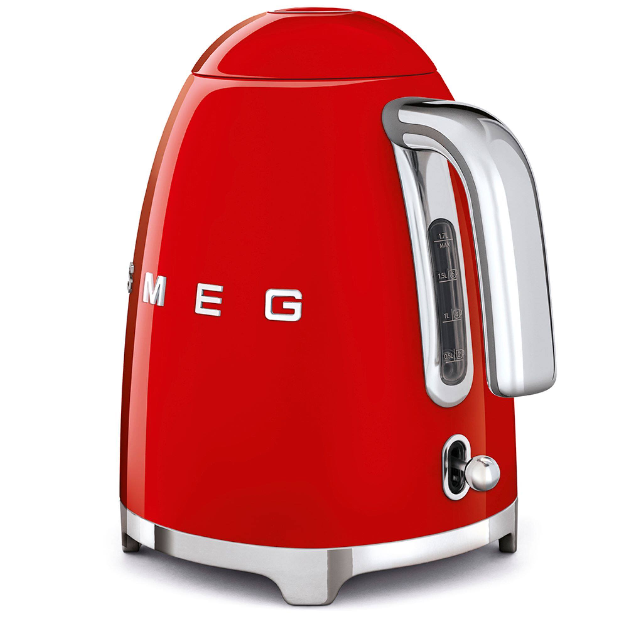 Left. SMEG - SMEG KLF03 7-cup Electric Kettle - Red.
