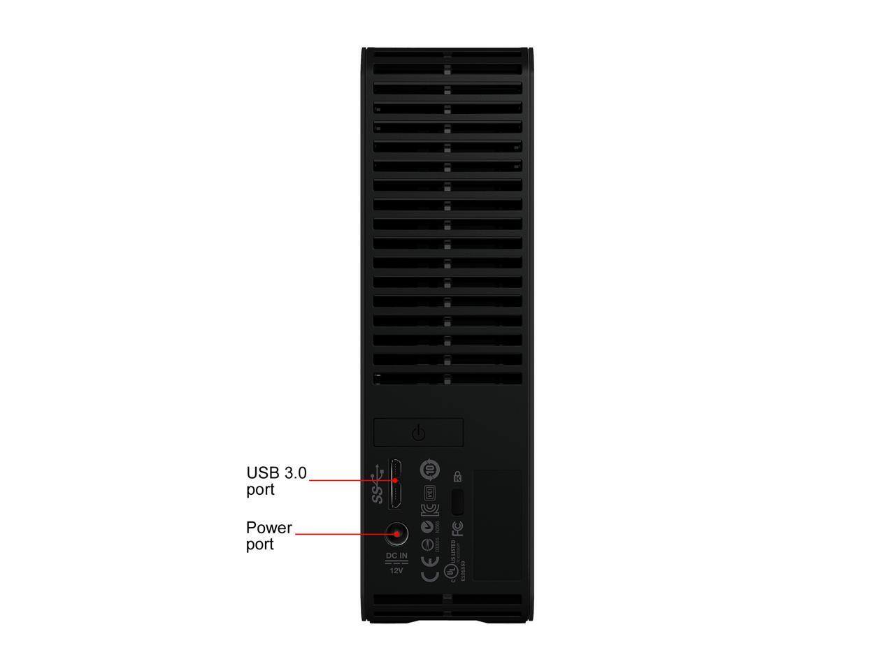 USB 3.0 port  
Power port  
DC IN 12V
