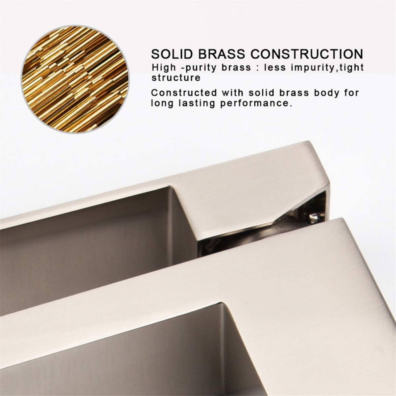 SOLID BRASS CONSTRUCTION  
High-purity brass: less impurity, tight structure  
Constructed with solid brass body for long-lasting performance.