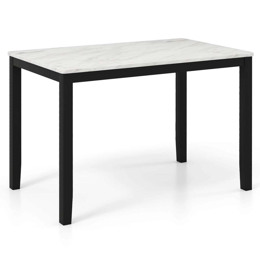 Costway Dining Table 45" Rectangular Mid Century Kitchen Table with ...