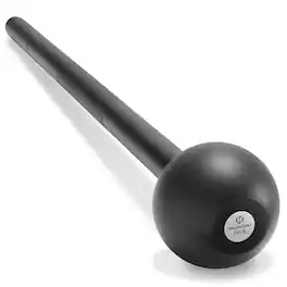 Philosophy Gym - Steel Mace Bell - Mace Club for Strength Training - Full Body Workouts - Black