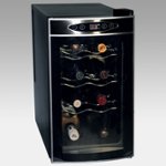 Front Zoom. Koolatron - WC08 8-Bottle Countertop Wine Cooler - Black, Silver.