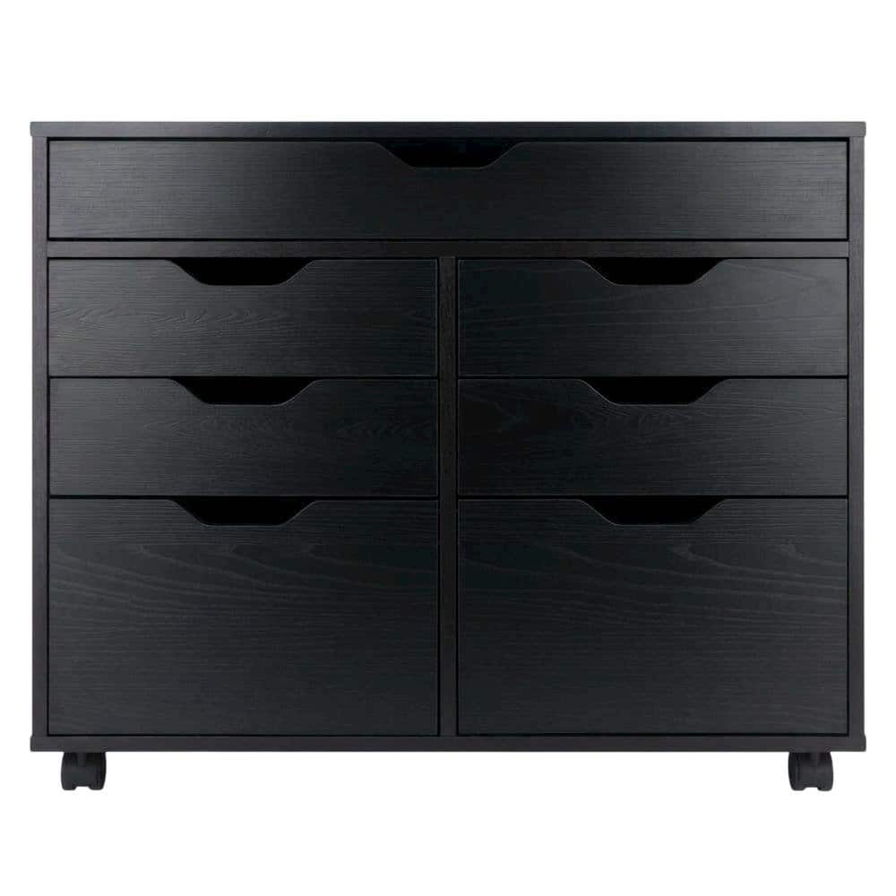 FurniFact - Composite Wood Buffet Cabinet with Open Shelves for Kitchen or Pantry - Black price history on PriceWatchPro