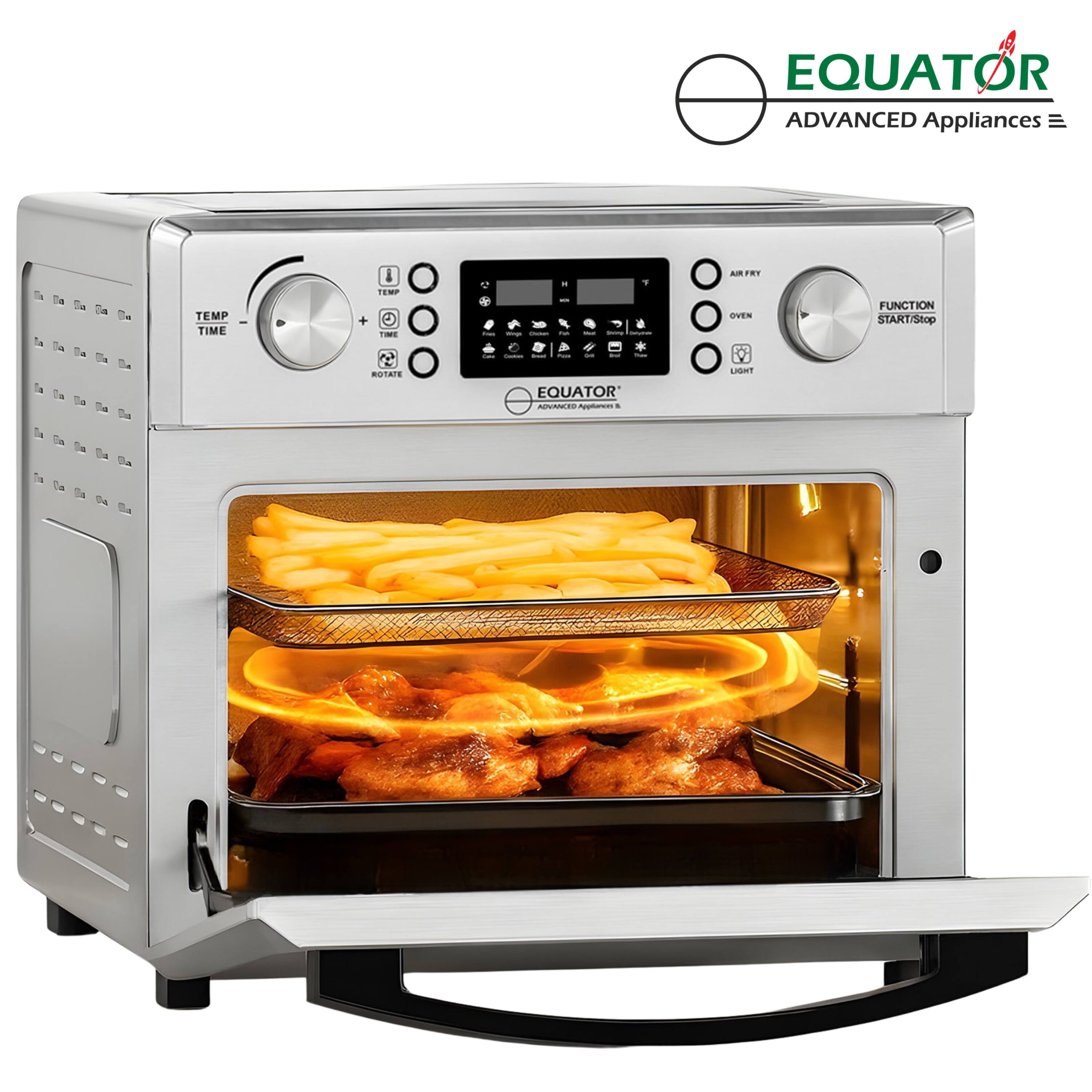 EQUATOR  
ADVANCED Appliances  

TEMP TIME  
ROTATE  

FUNCTION  
START/STOP  

AIR FRY  
OVEN  
LIGHT  

EQUATOR