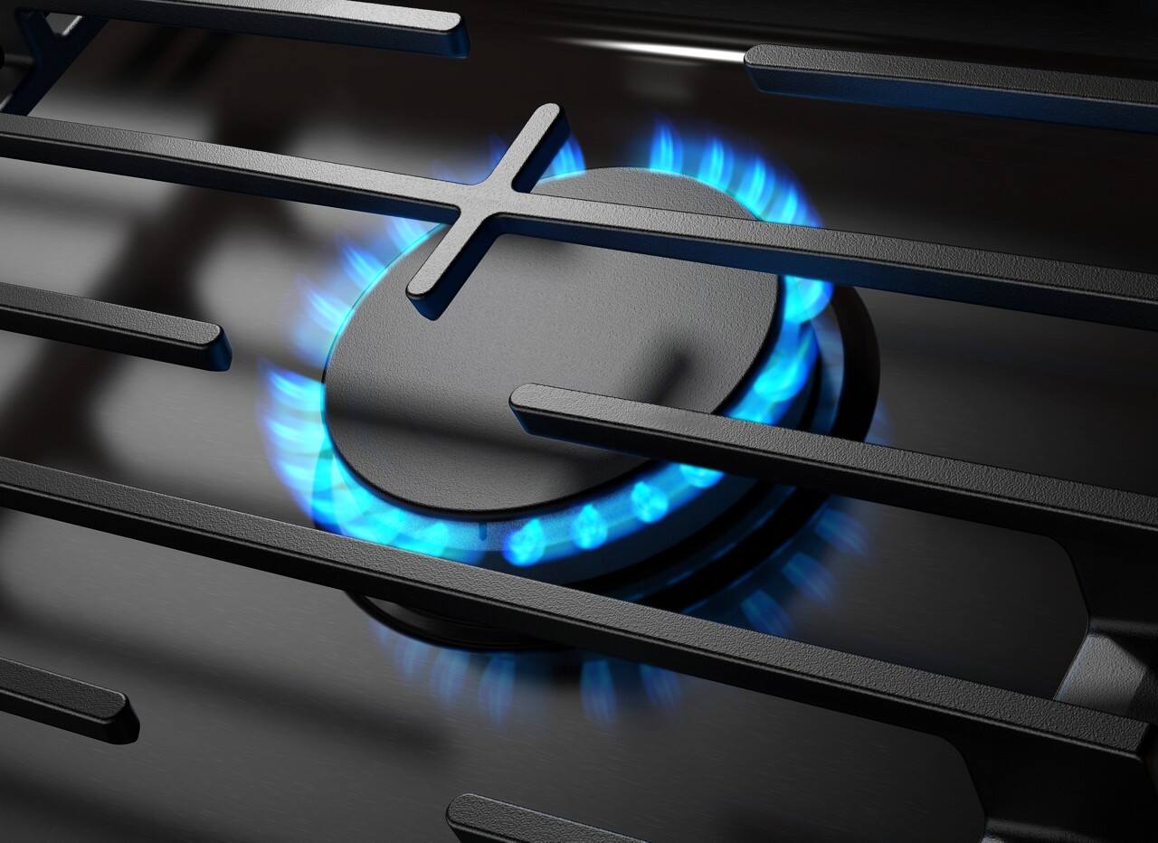 Alt View 13. Whirlpool - Whirlpool - 36" Built-In Gas Cooktop with 5 Burners and EZ-2-Lift Hinged Cast-Iron Grates - Black Stainless Steel.