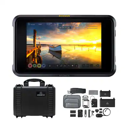 SHOGUN IN OCI 4Kp60 RAW EXTERNAL Kp60 MONITOR RO RECORD WAseSMaS AW 1 00-28:04 - 00:00:01:30 > ATOMOS ACCESSORY RIT