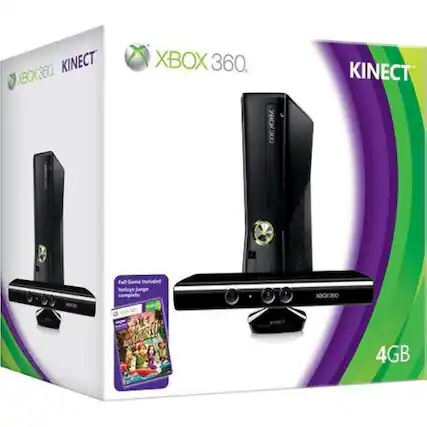 XBOX 360 KINECT
XBOX 360
KINECT
Full Game Included
Incluye juego completo
4GB
XBOX 360