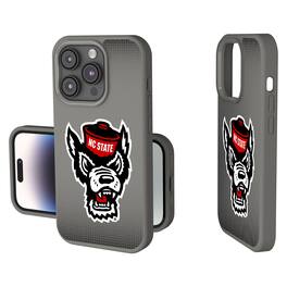 Keyscaper - NCAA - NC State Wolfpack Linen Logo iPhone Soft Touch Case - 14 - Gray