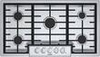 Bosch - 800 Series 36" Built-In Gas Cooktop - Stainless Steel - Larger Front