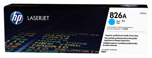 Front. HP - 826A High-Yield Toner Cartridge - Cyan.