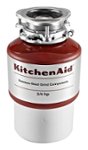 Front Zoom. KitchenAid - 3/4 HP Disposer - Red.