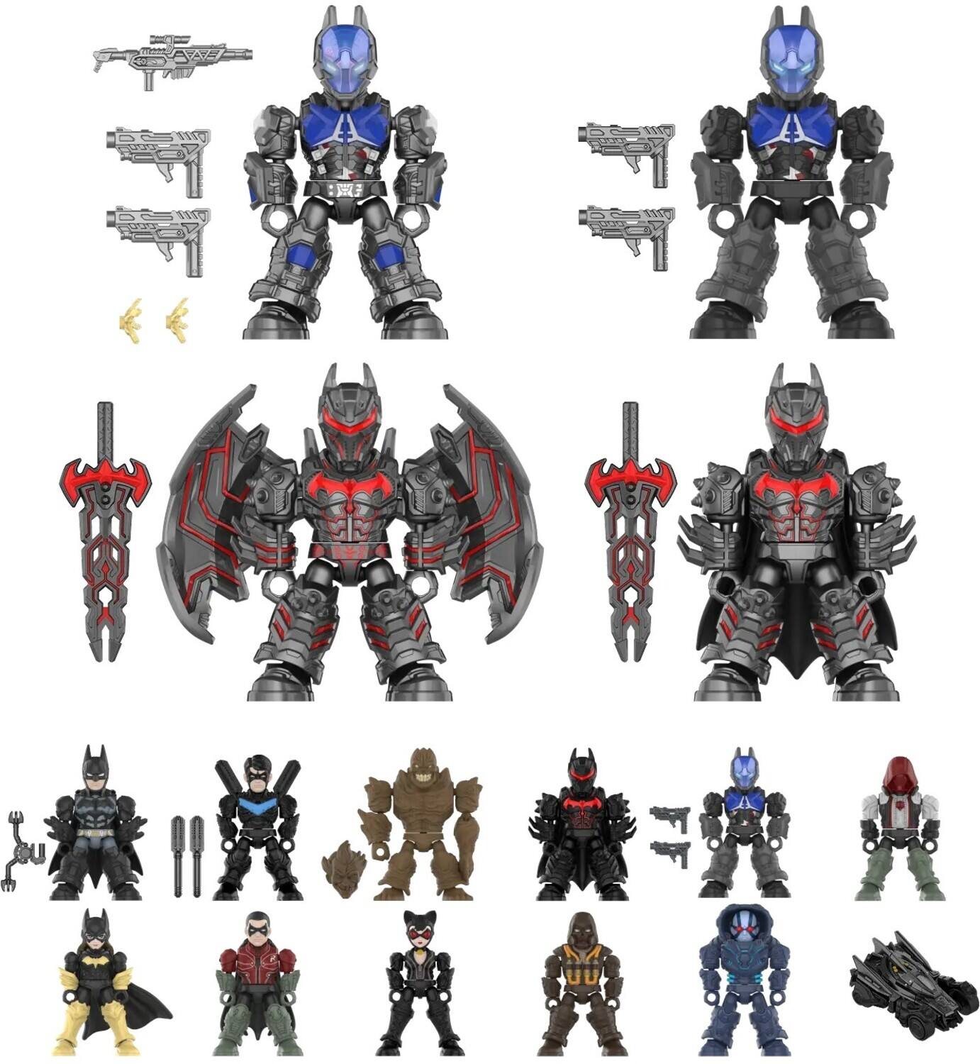 Alt View 2. PopMarket - Blokees - DC - Defender Version - 03: Arkham Chaos Prologue 12CT PDQ Display   - COLLECTIBLES - Multicolor.