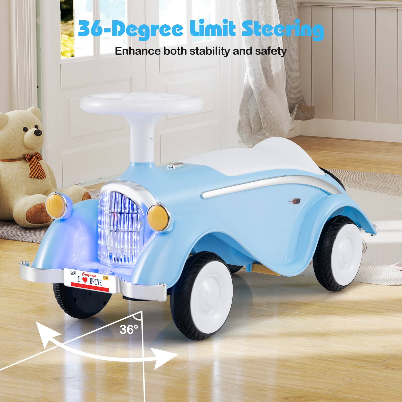 36-Degree Limit Steering  
Enhance both stability and safety