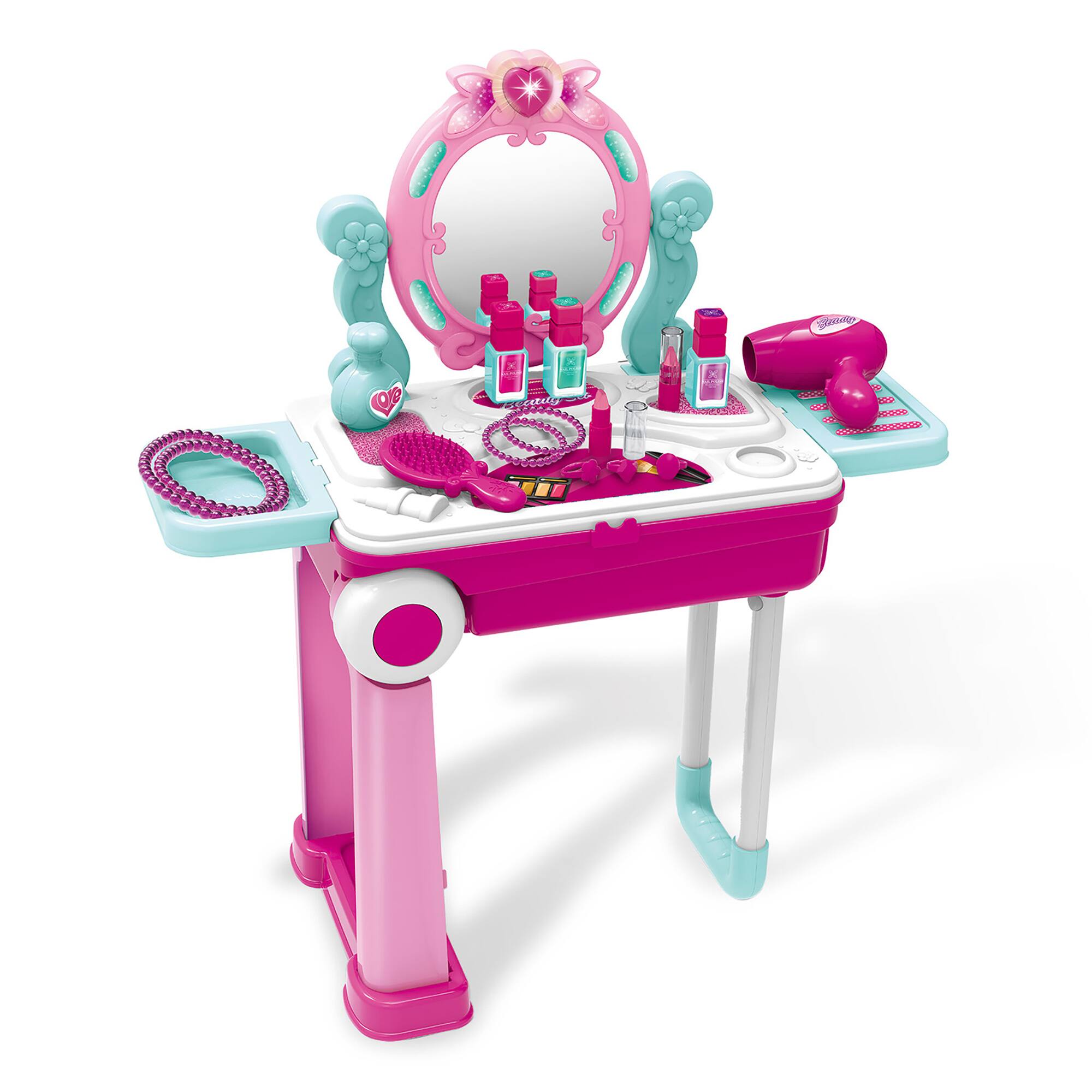 Angle. Kid Galaxy - Kid Galaxy On the Go Carry On - Pretend Play Vanity.