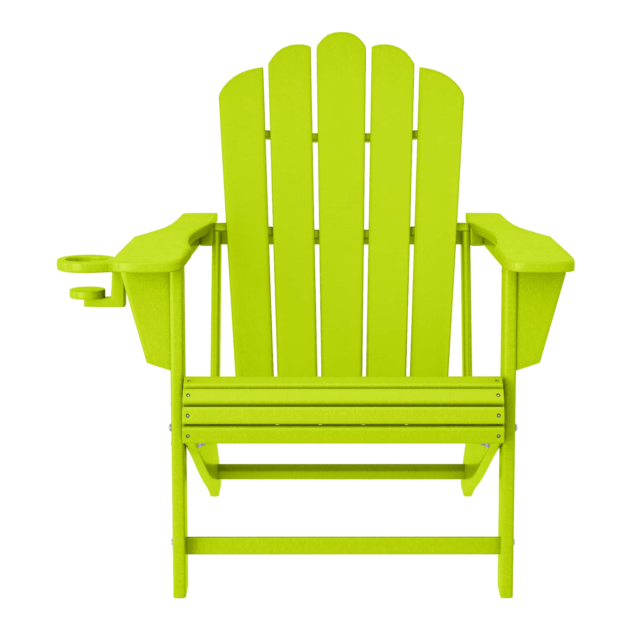 WestinTrends - Highland Outdoor Patio HDPE Adirondack Chair With Cup Holder - Lime price history on PriceWatchPro