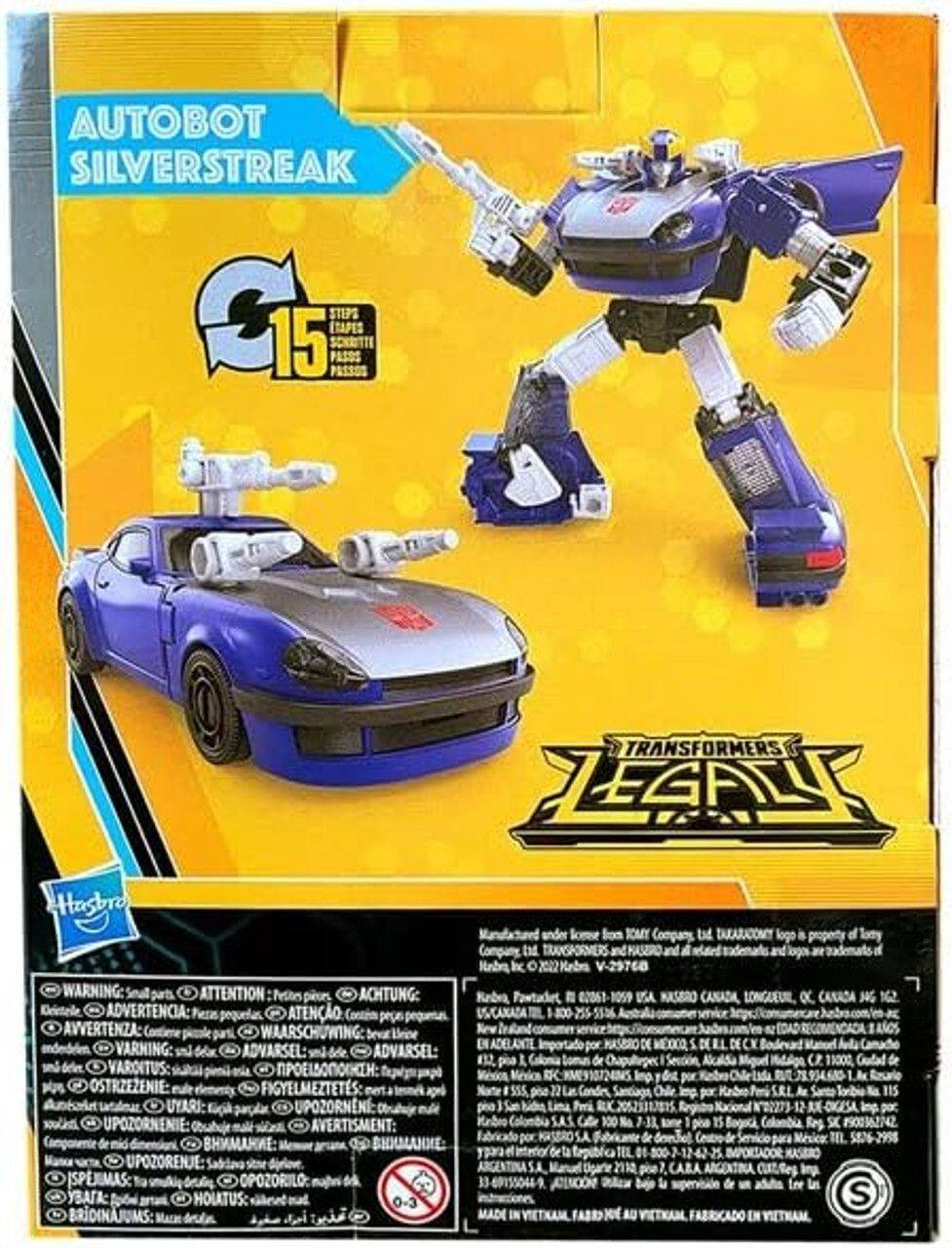 The text on the image is:

"Autobot Silverstreak C Steps Itapes 15 Scartti Passos Transformers Lesplor Hasbro to a ef tod h Warning: Seul ATTENTION Achtung: NASBRO CANADA Deintelle ADVERTENCIA: ATENO AVVERTENZA: WAARSCHUWING Varning: ADVARSEL: ADVARSEL: DE DE VAROITUS: ELBONKH: du pius OSTRZEZENIE: FIGYELMEZTETS: UYARI: UPOZORNNI: A UPOZORNENIE AVERTISMENT: SA TEL : UPOZORENJE: ISPJUMAS: to OPOZORILO: beje : HOLATUS: 0-3 S BRIDINAJUMS AU"

Corrected and grouped text:

"Autobot Silverstreak C Steps Itapes 15 Scartti Passos Transformers Lesplor Hasbro to a ef tod h Warning: Seul ATTENTION Achtung: NASBRO CANADA Deintelle ADVERTENCIA: ATENO AVVERTENZA: WAARSCHUWING Varning: ADVARSEL: ADVARSEL: DE DE VAROITUS: ELBONKH: du pius OSTRZEZENIE: FIGYELMEZTETS: UYARI: UPOZORNNI: A UPOZORNENIE AVERTISMENT: SA TEL : UPOZORENJE: ISPJUMAS: to OPOZORILO: beje : HOLATUS: 0-3 S BRIDINAJUMS AU"

The text appears to be a mix of warnings in multiple languages, but it is not fully coherent. The correct grouping should be:

"Autobot Silverstreak C Steps Itapes 15 Scartti Passos Transformers Lesplor Hasbro to a ef tod h

Warning: Seul ATTENTION Achtung: NASBRO CANADA Deintelle ADVERTENCIA: ATENO AVVERTENZA: WAARSCHUWING Varning: ADVARSEL: ADVARSEL: DE DE VAROITUS: ELBONKH: du pius OSTRZEZENIE: FIGYELMEZTETS: UYARI: UPOZORNNI: A UPOZORNENIE AVERTISMENT