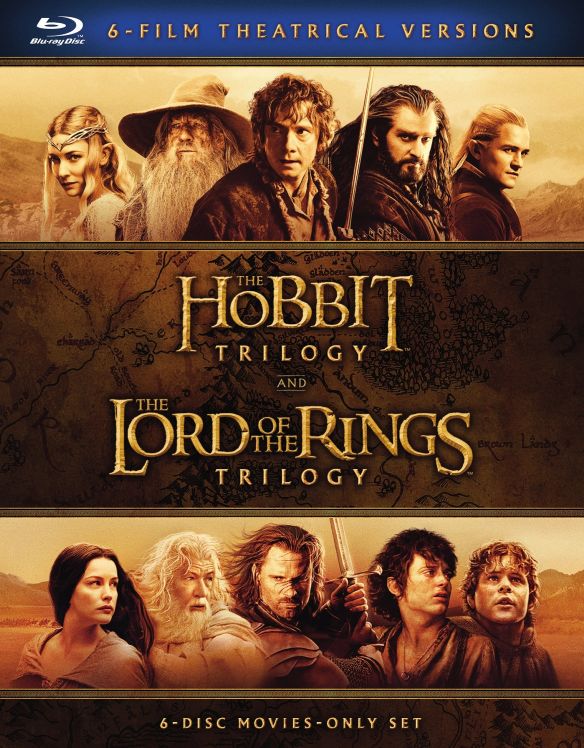  Middle-Earth Theatrical Collection: 6-Film Theatrical Versions [Blu-ray] [6 Discs]