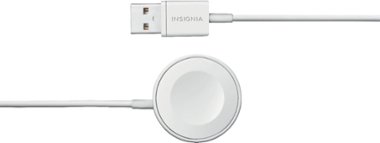 Insignia™ - Apple Watch Magnetic Charging Cable (4') - White - Front_Zoom