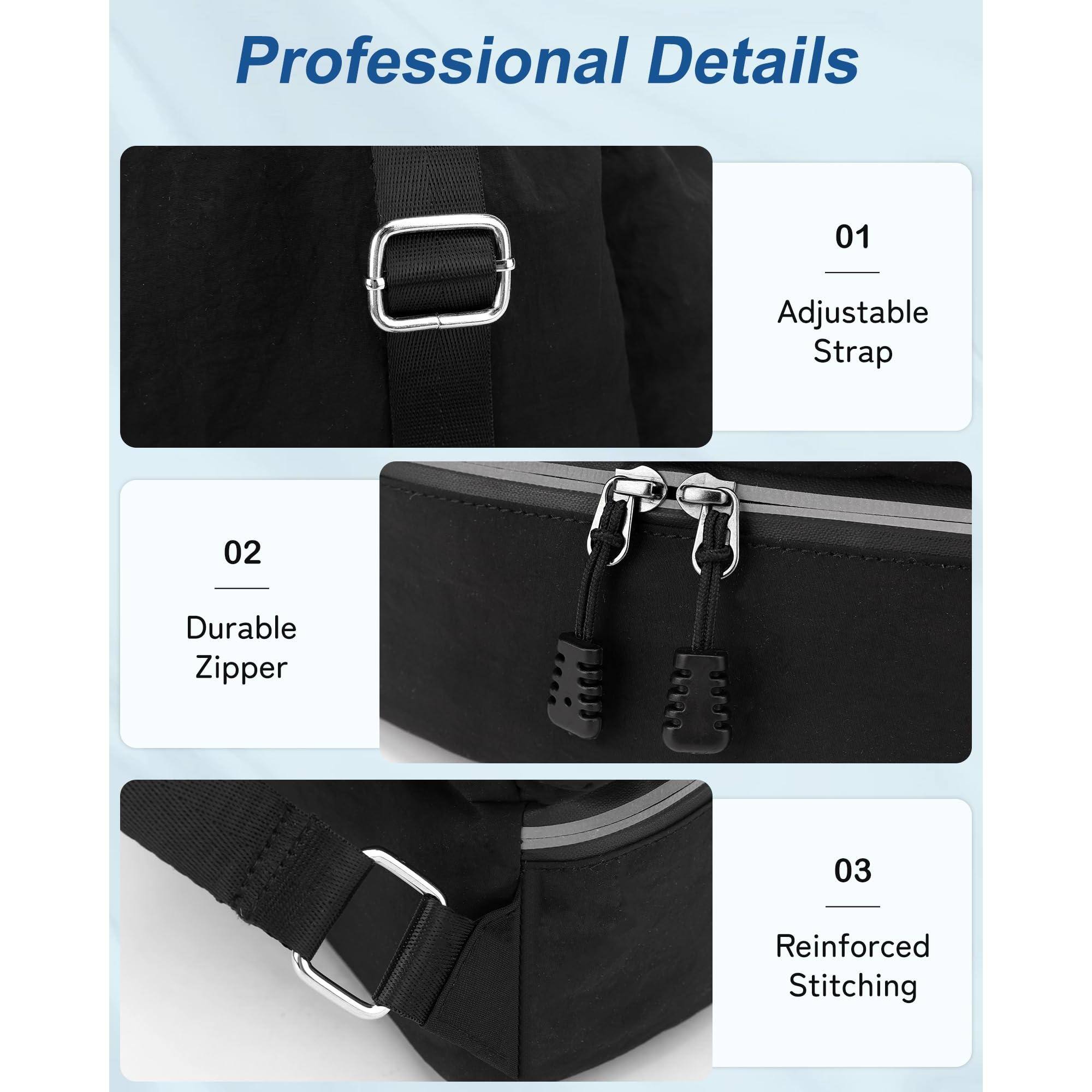 Professional Details

01 Adjustable Strap

02 Durable Zipper

03 Reinforced Stitching