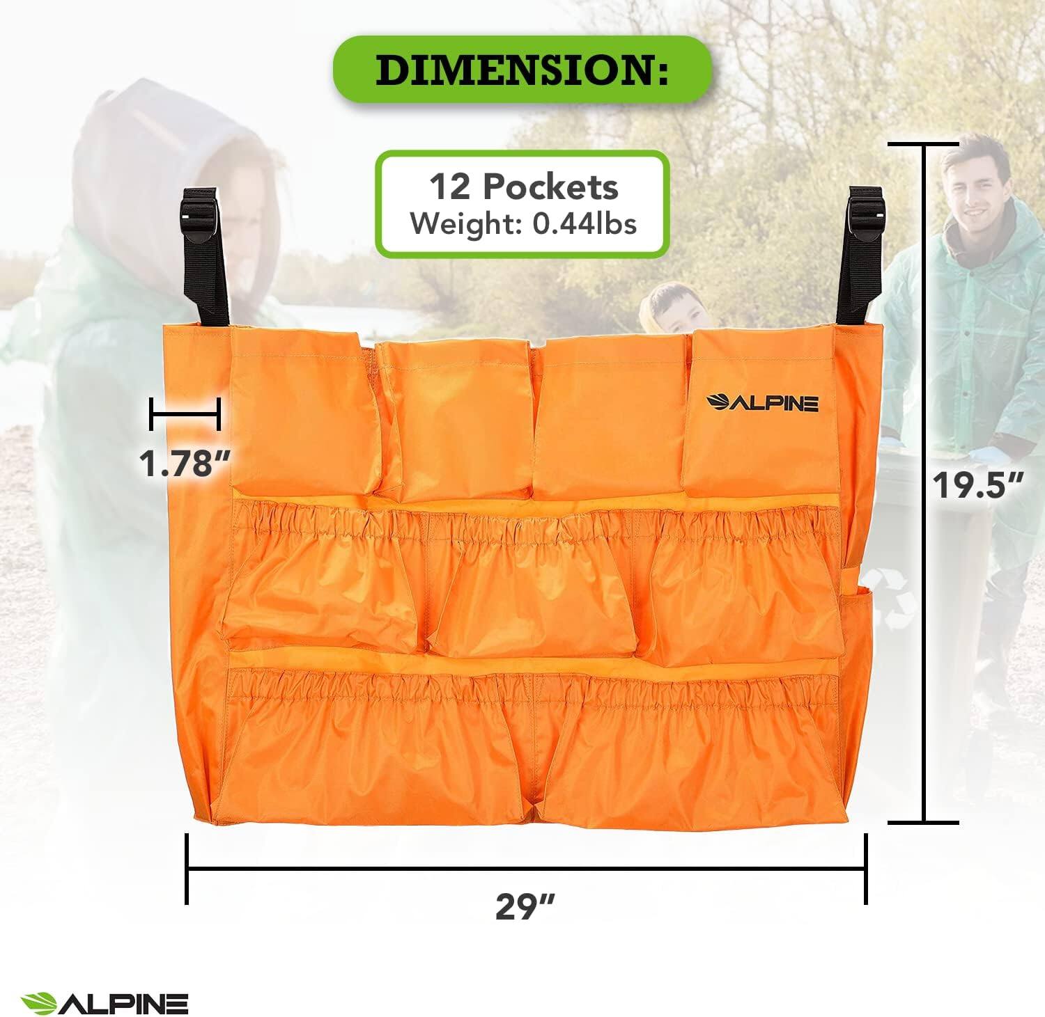 DIMENSION: 12 Pockets Weight: 0.44lbs ALPINE 1.78" 19.5" 29" ALPINE