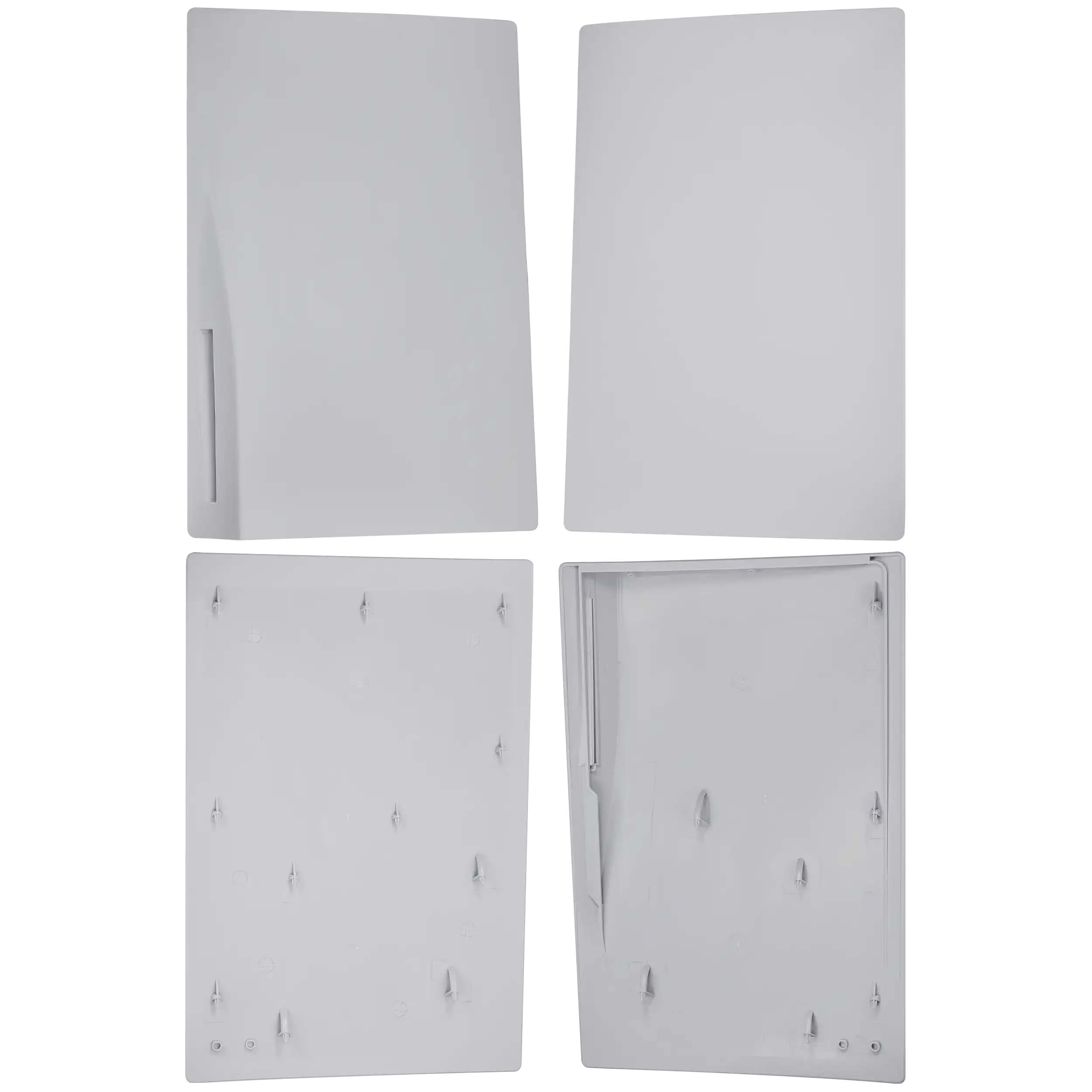 Alt View 3. MobileSentrix - Faceplate Covers (Top & Bottom) Replacement Compatible For Sony PlayStation 5 Disc Edition - White - White.