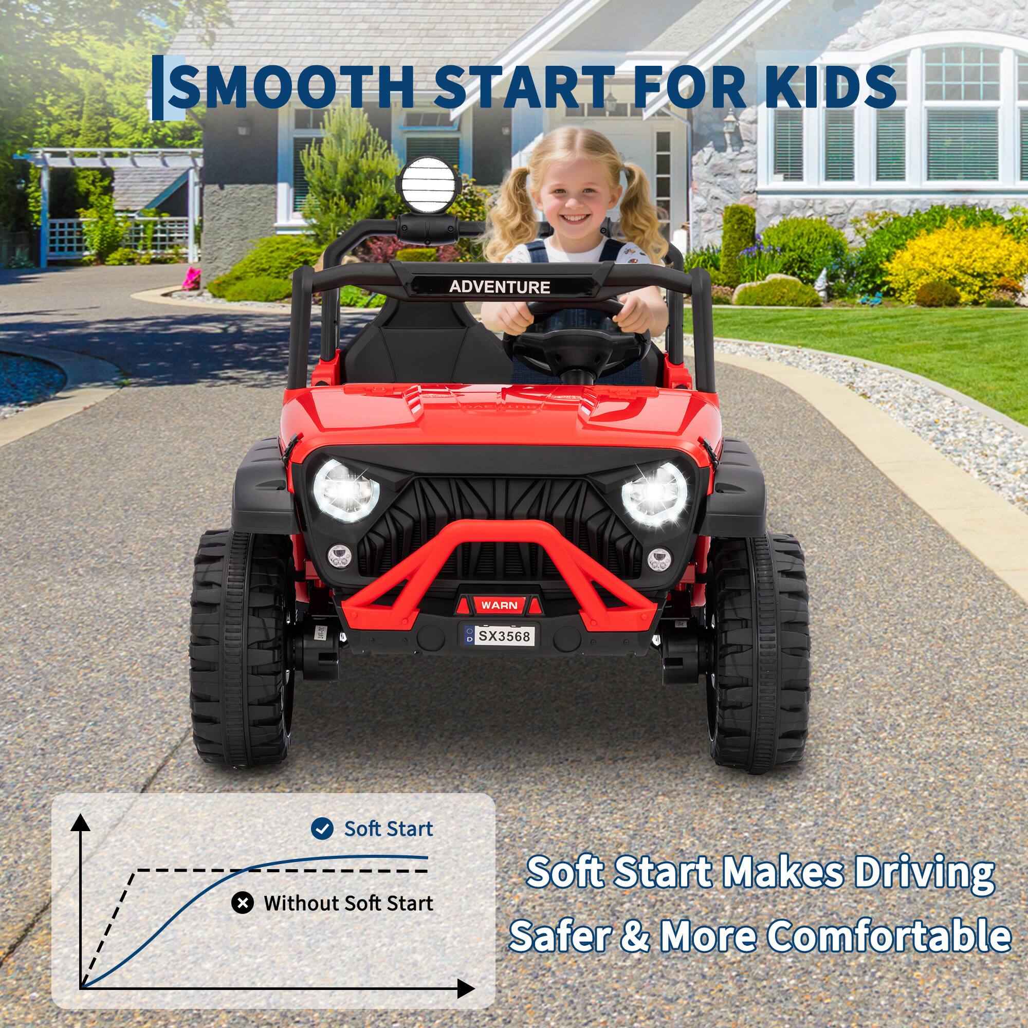 SMOOTH START FOR KIDS

ADVENTURE

WARN 1 - SX3568

Soft Start Makes Driving Safer & More Comfortable

Soft Start
Without Soft Start