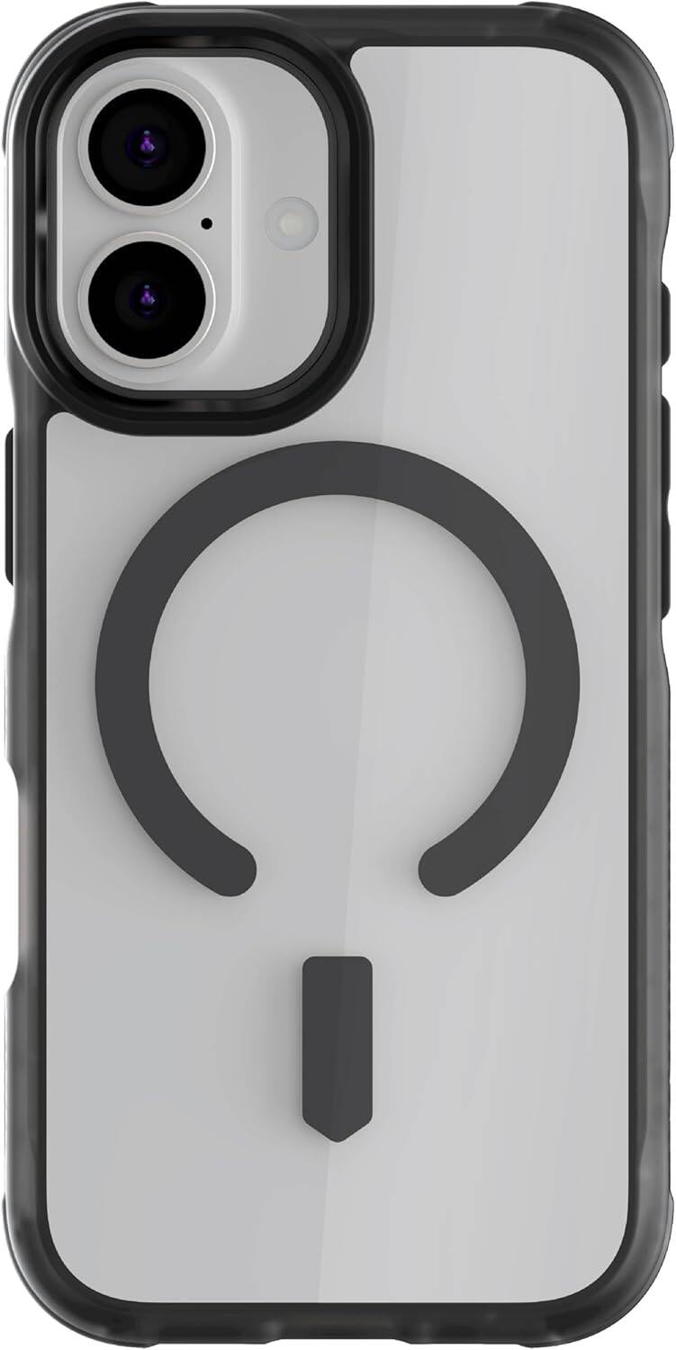 Front. Ghostek - Ghostek iPhone 17 Covert Case, MagSafe Compatible, Non Slip Grip Protection - Smoke Matte - Smoke.