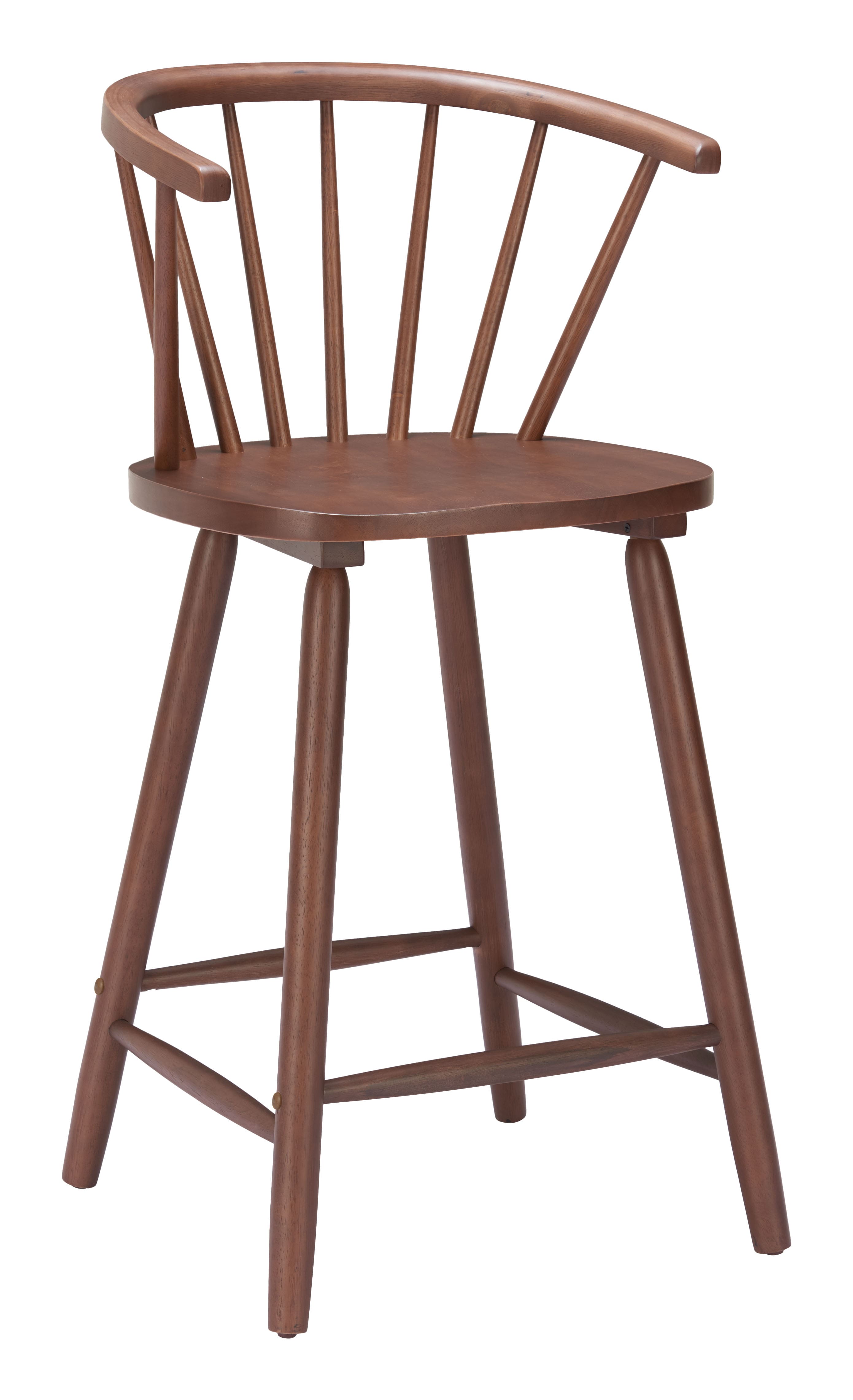 Hivvago - Stenger Counter Stool (Set of 2) - Walnut
