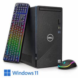Dell - Refurbished Excellent - Inspiron 3880 Tower Desktop PC Computer Intel Core i5-10400 10th 16GB RAM DDR4 256GB SSD Windows 11 Pro RGB KB/Mouse.
