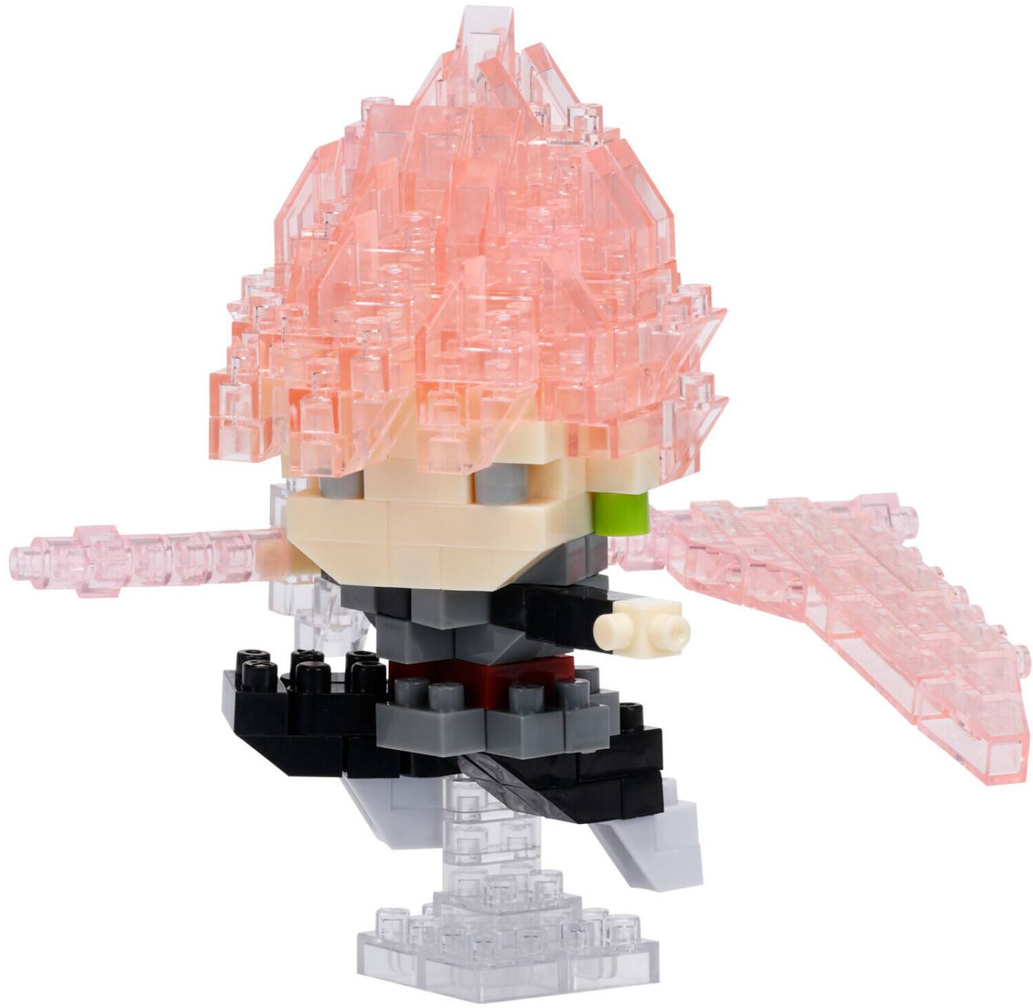 Alt View 1. Bandai - Nanoblock - Dragon Ball Super - Character Collection - Goku Black Super Saiyan Rose Building Kit   - COLLECTIBLES - Multicolor.