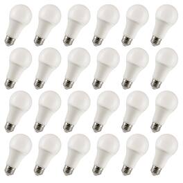 VIRIBRIGHT - 60-Watt EQ A19 E26 LED Light Bulb, CEC T20 Cool White (24-Pack) - 4000K