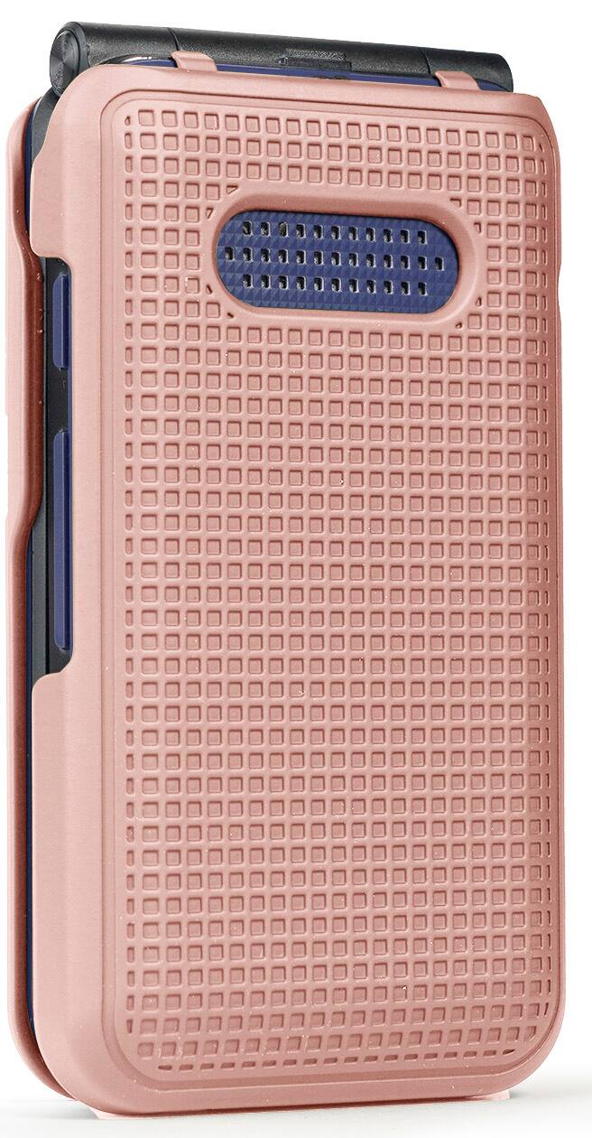 Alt View 9. Nakedcellphone - Hard Case for AT&T Cingular Flip 4, Cricket Debut Flip Phone - Rose Gold.