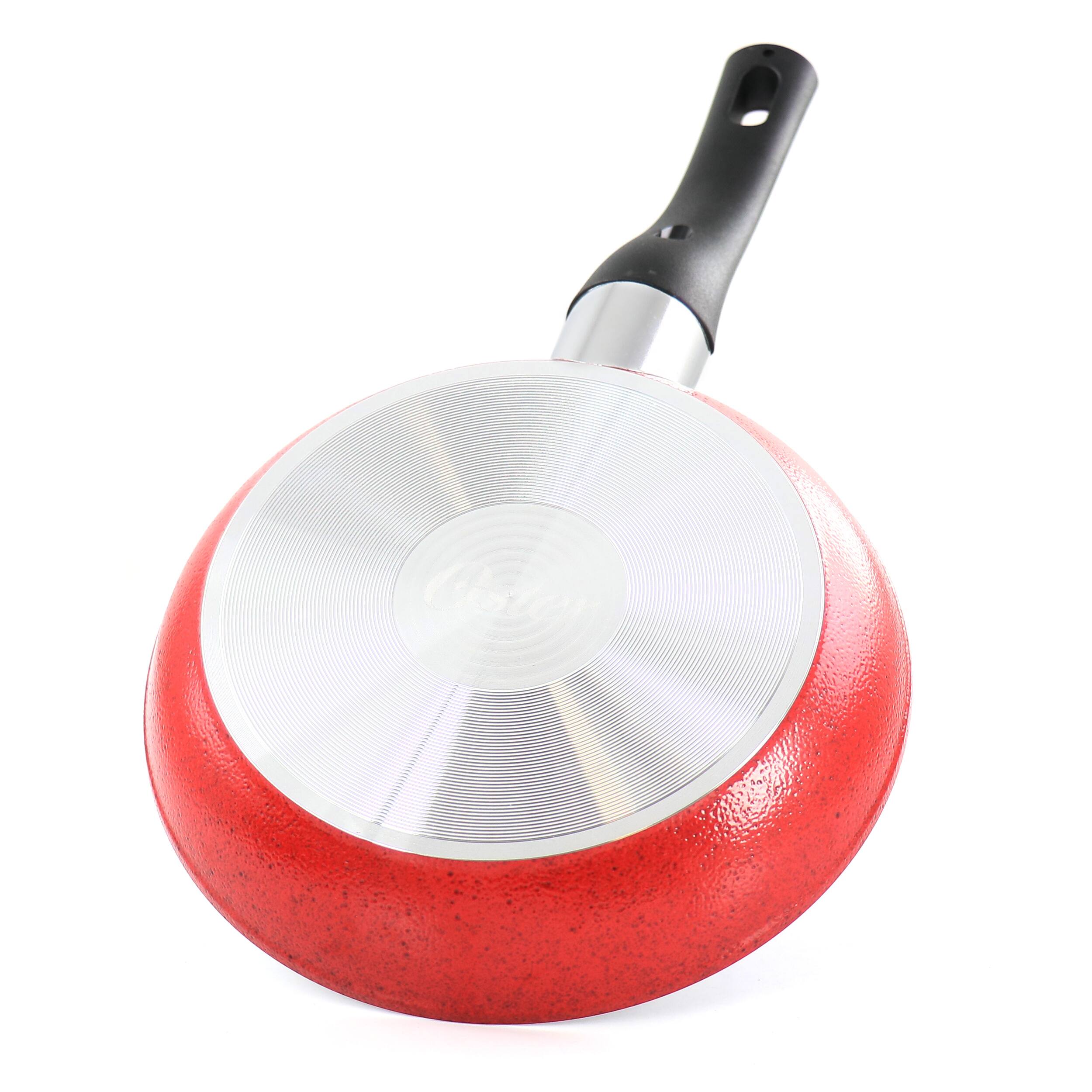Alt View 1. Oster - Oster Claybon 8 Inch Nonstick Frying Pan in Speckled Red - Red.