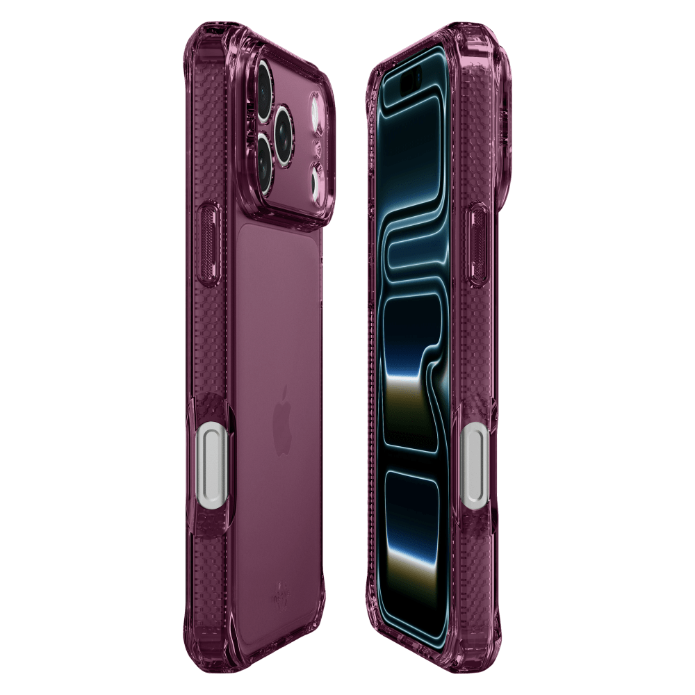 Alt View 2. Itskins - Spectrum R Clear Case for Apple iPhone 18 Pro / 17 Pro - Purple.