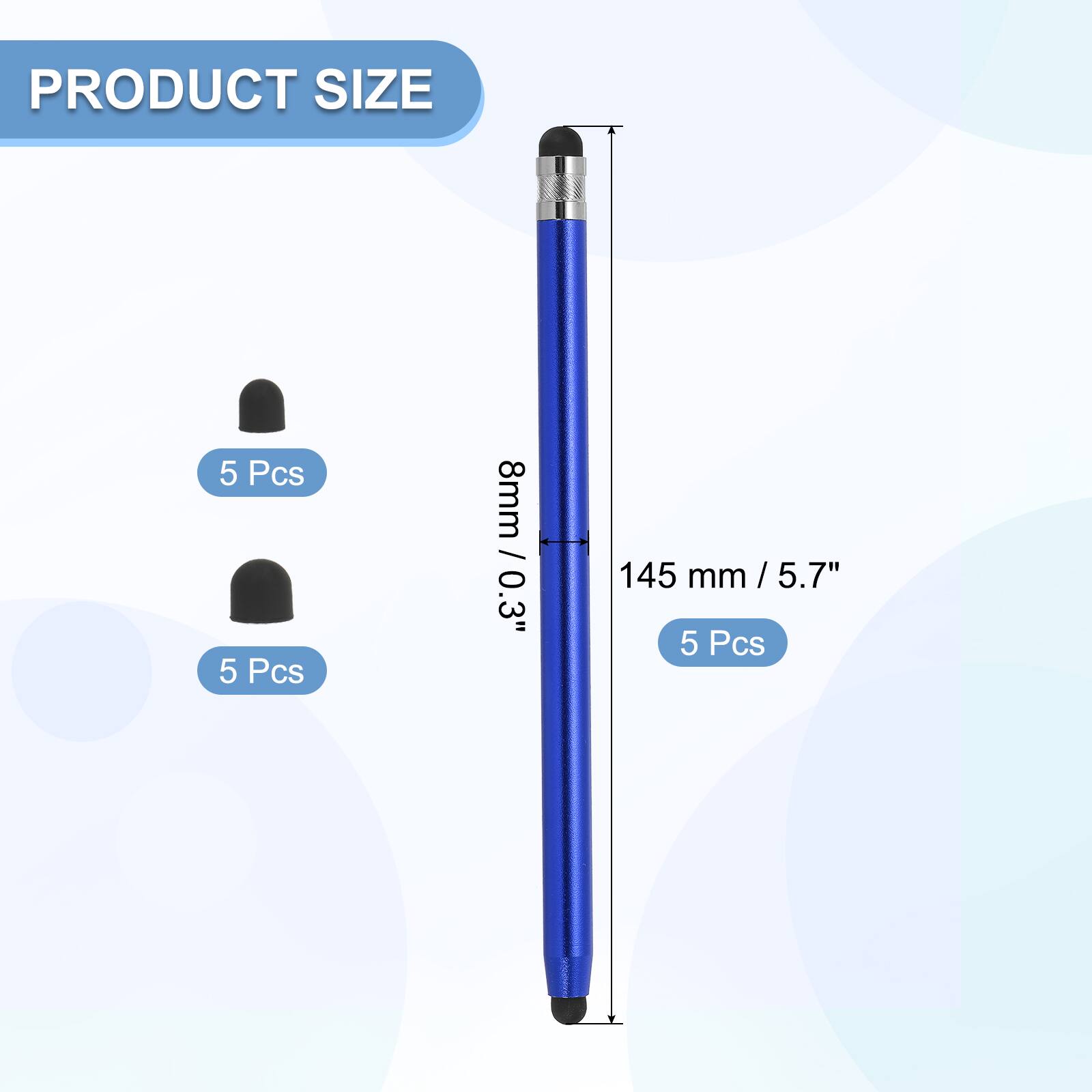 PRODUCT SIZE

5 Pcs

8mm / 0.3"

145 mm / 5.7"

5 Pcs