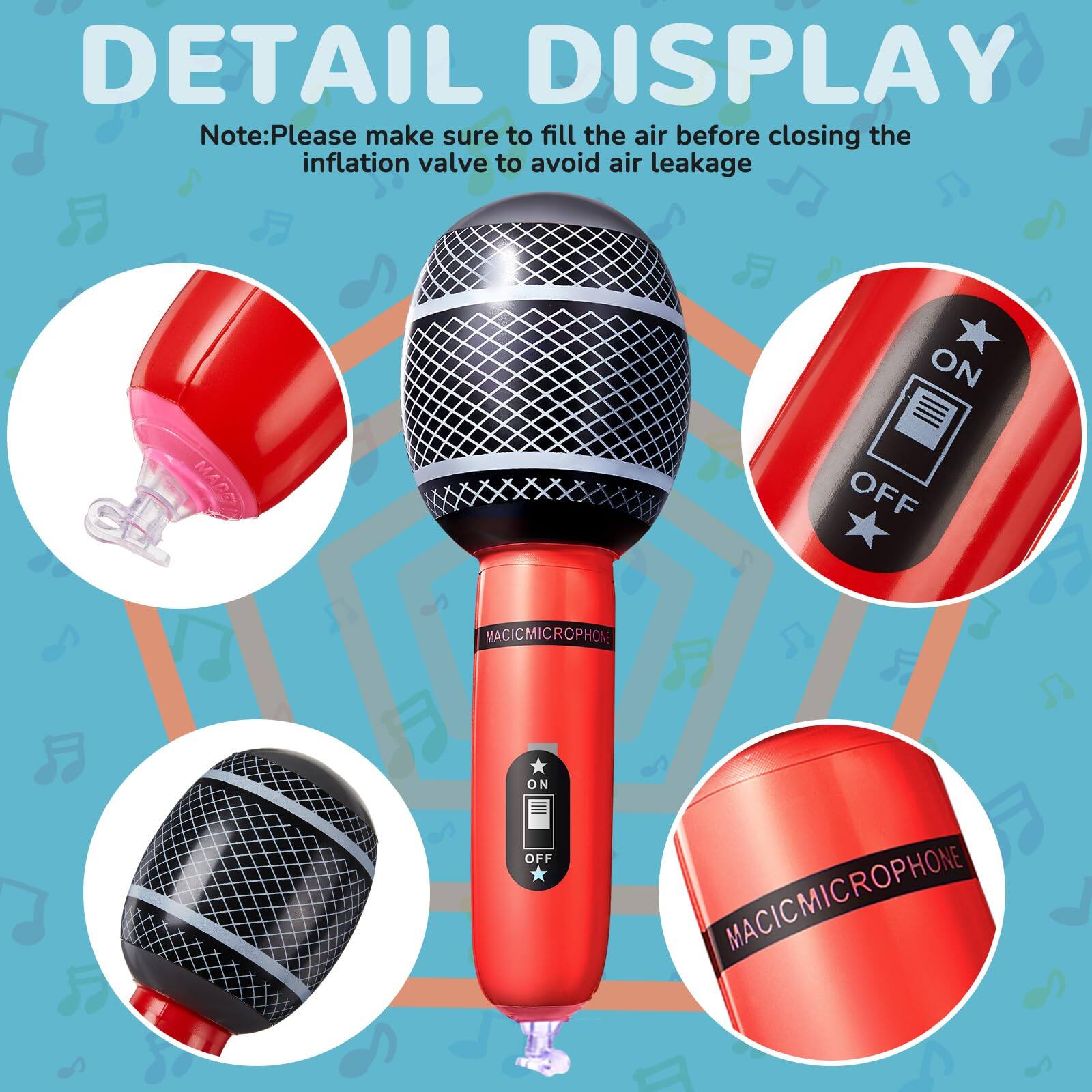 DETAIL DISPLAY

Note: Please make sure to fill the air before closing the inflation valve to avoid air leakage

MACICMICROPHONE

ON OFF

MACICMICROPHONE
