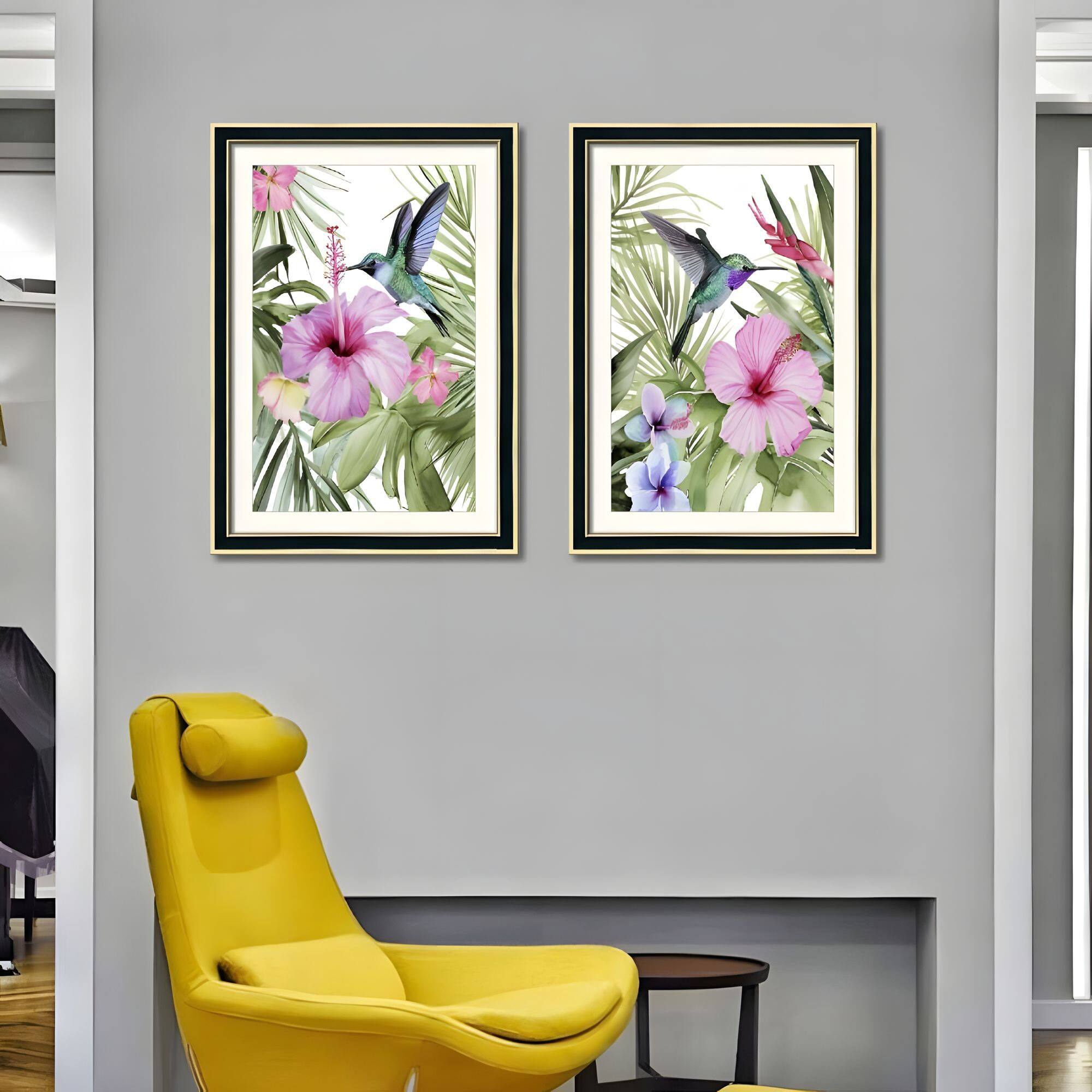 Alt View 7. APRILSOUL - Solid Wood Picture Frame Replaceable Canvas Art Frame Organic Glass Elegant Wall Decor Living Room Bedroom - Black.