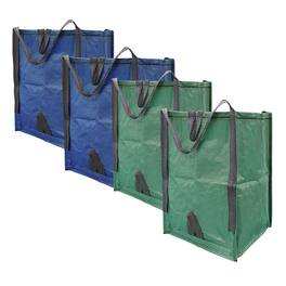 Improvements by Z-EDGE Heavy Duty Home and Yard Bags - 4-pack - Green + Blue