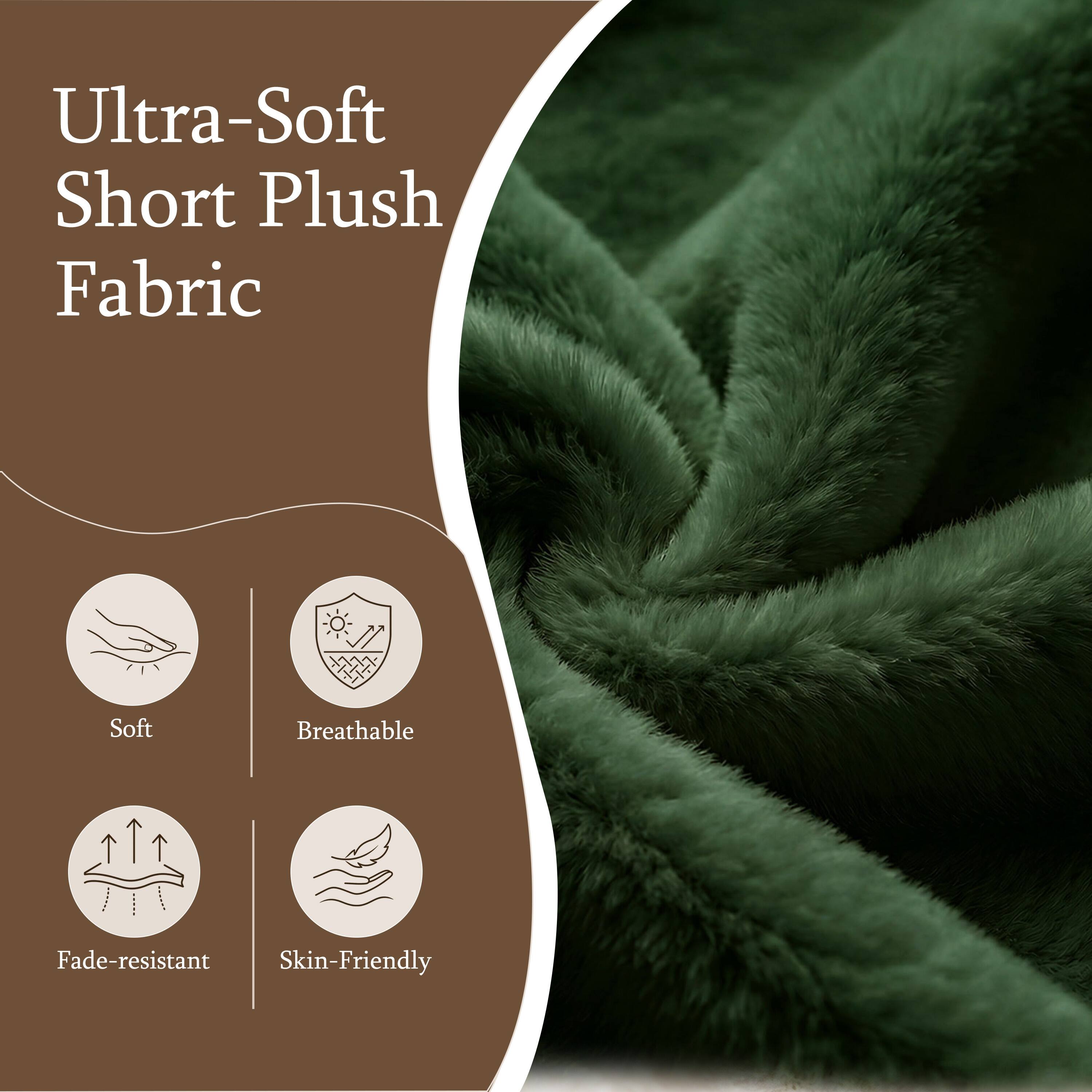 Ultra-Soft Short Plush Fabric

- Soft
- Breathable
- Fade-resistant
- Skin-Friendly
