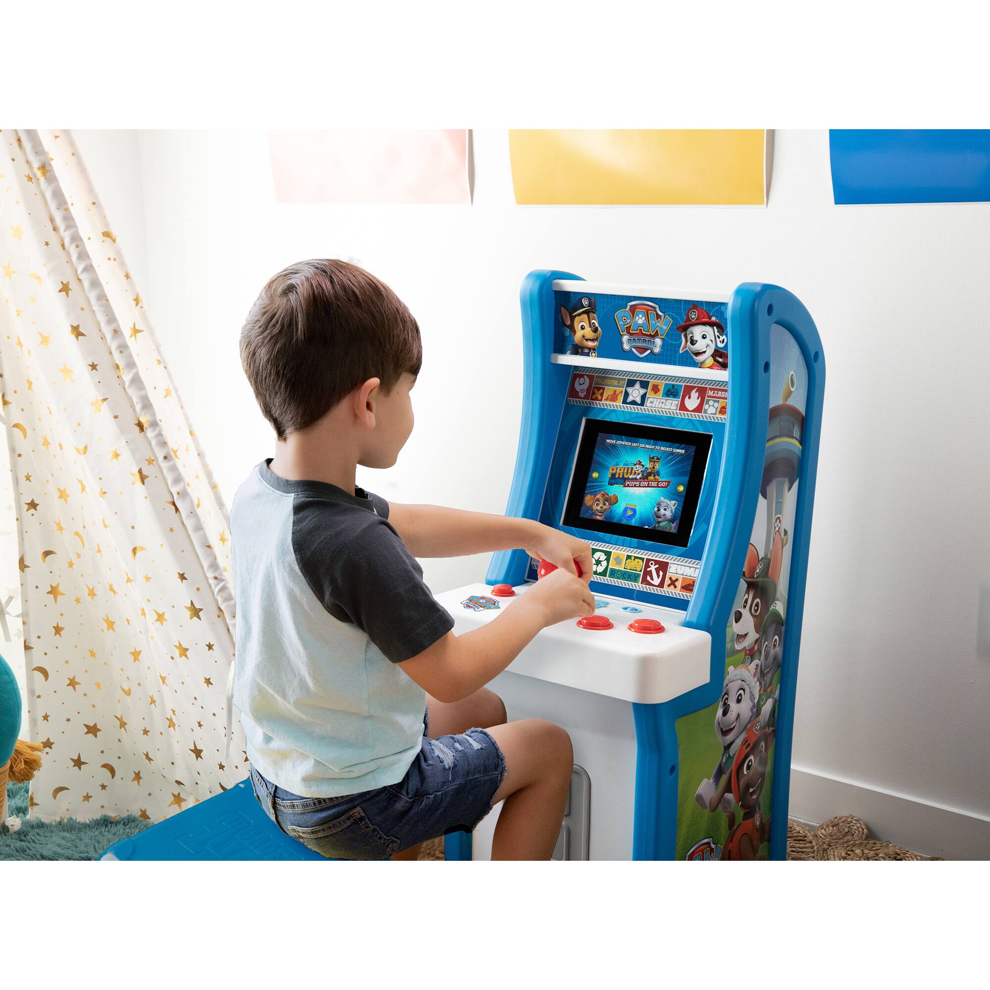 Best Buy Arcade1Up Paw Patrol Jr Arcade with Stool PAWJ01340