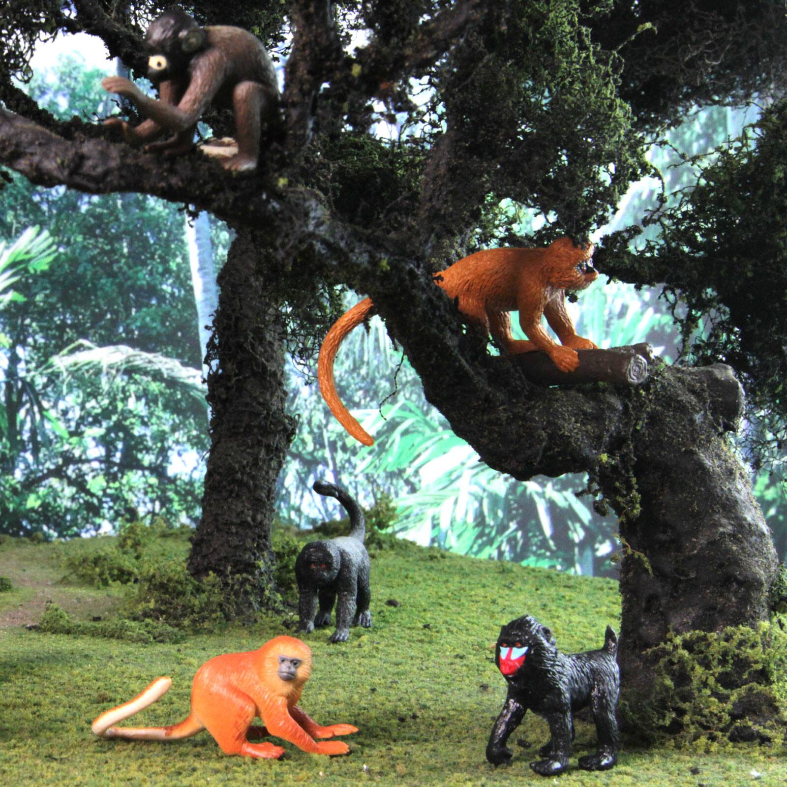 Alt View 3. Safari Ltd. - Monkeys And Apes Toob Toy.