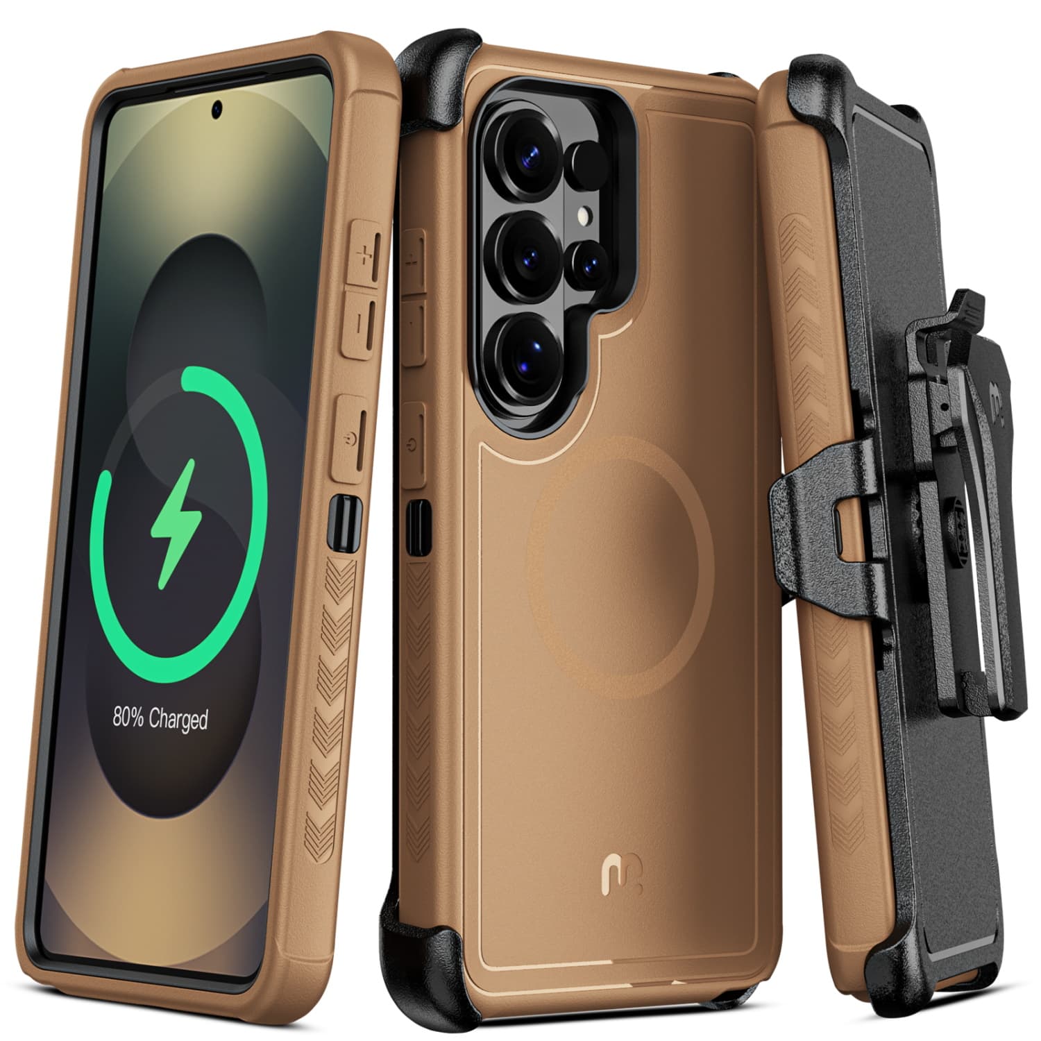 Mybat Pro - Maverick Series MagSafe Case w/ Holster for Samsung Galaxy S26 Ultra - Brown