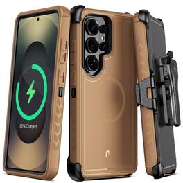 Mybat Pro - Maverick Series MagSafe Case w/ Holster for Samsung Galaxy S26 Ultra - Brown