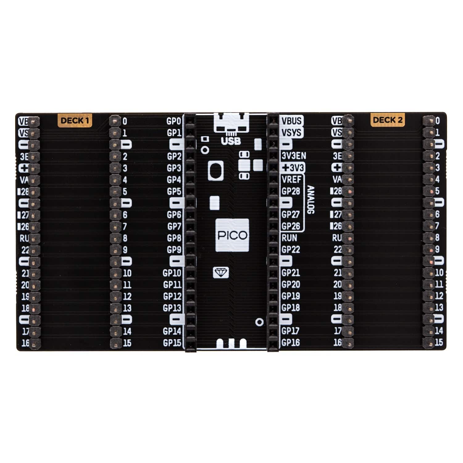 Pimoroni - PIM556 PICO Omnibus Dual Expander attach two add-ons to a single Raspberry Pi Pico