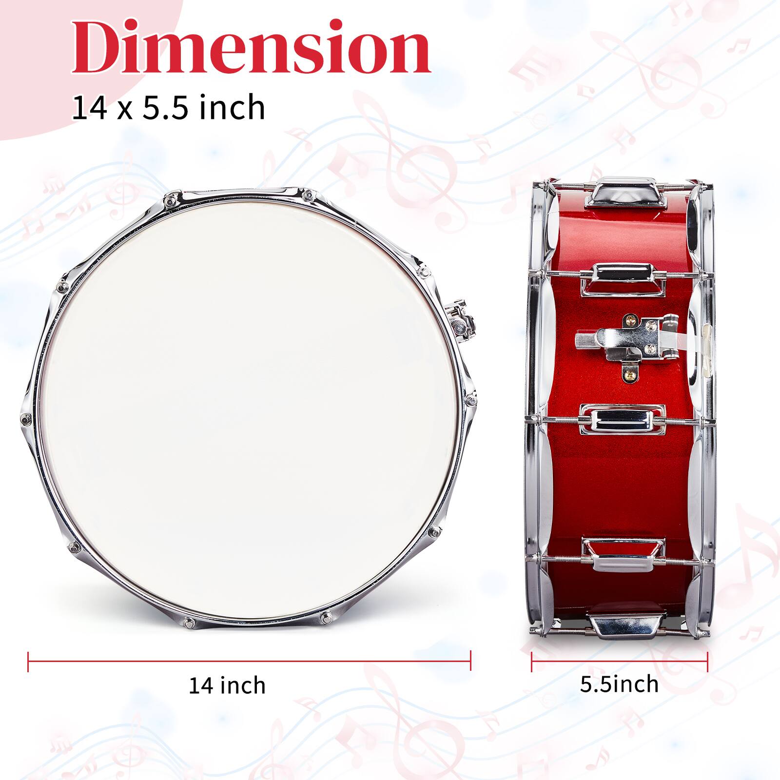 Dimension  
14 x 5.5 inch  

14 inch  
5.5 inch