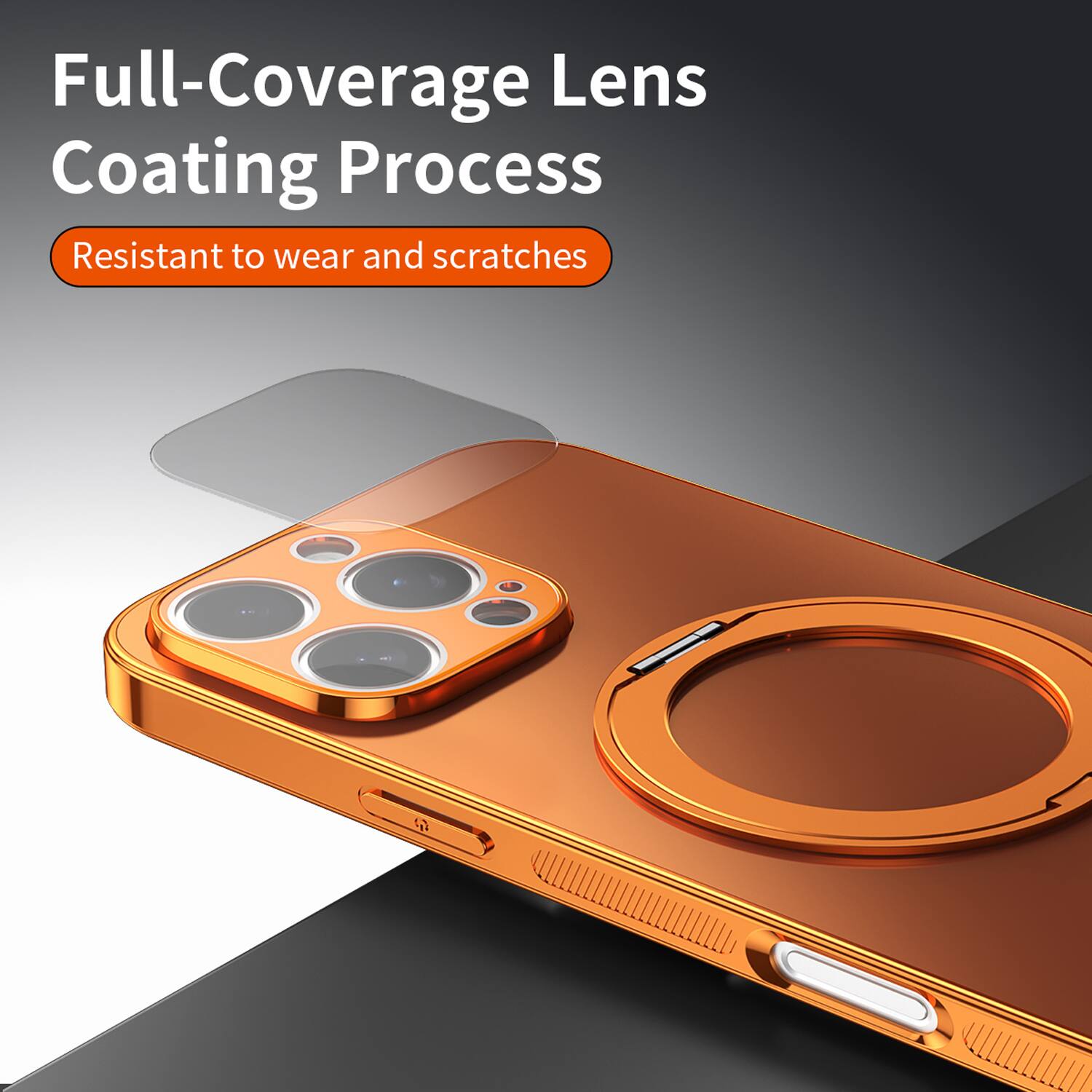 Full-Coverage Lens Coating Process  
Resistant to wear and scratches