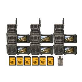 Stealth Cam - Revolver 36MP Pro 360 Degree Cellular Trail Camera with Card Viewer 32GB Memory Cards