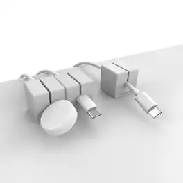 Function 101 - Cable BlocksMagnetic Cord Organizers - (3 pack) - Gray