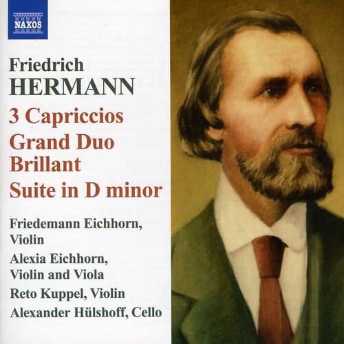 Friedrich HERMANN  
3 Capriccios  
Grand Duo Brillant  
Suite in D minor  

Friedemann Eichhorn, Violin  
Alexia Eichhorn, Violin and Viola  
Reto Kuppel, Violin  
Alexander Hülshoff, Cello