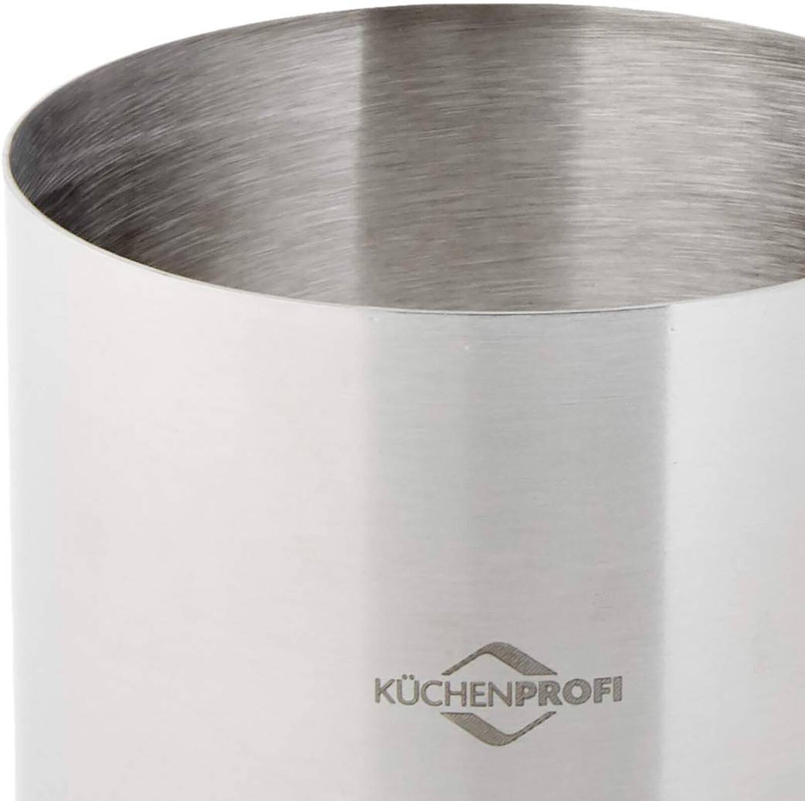 Alt View 2. Kuchenprofi - Stainless Steel 6-Piece Food Mold Forming Rings with Tamper/Pushers, Silver - Silver.
